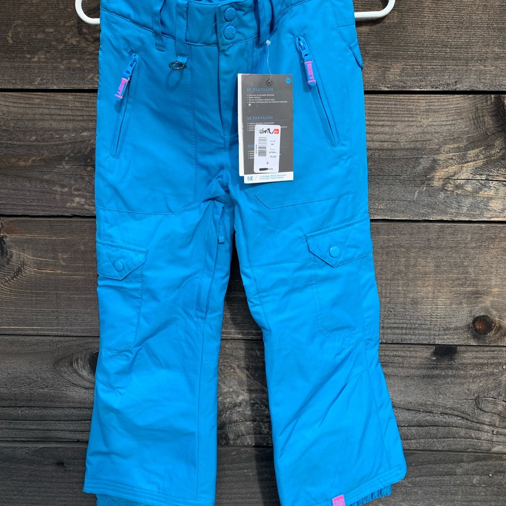 BNWT Blue ROXY snow pants. Girls 8